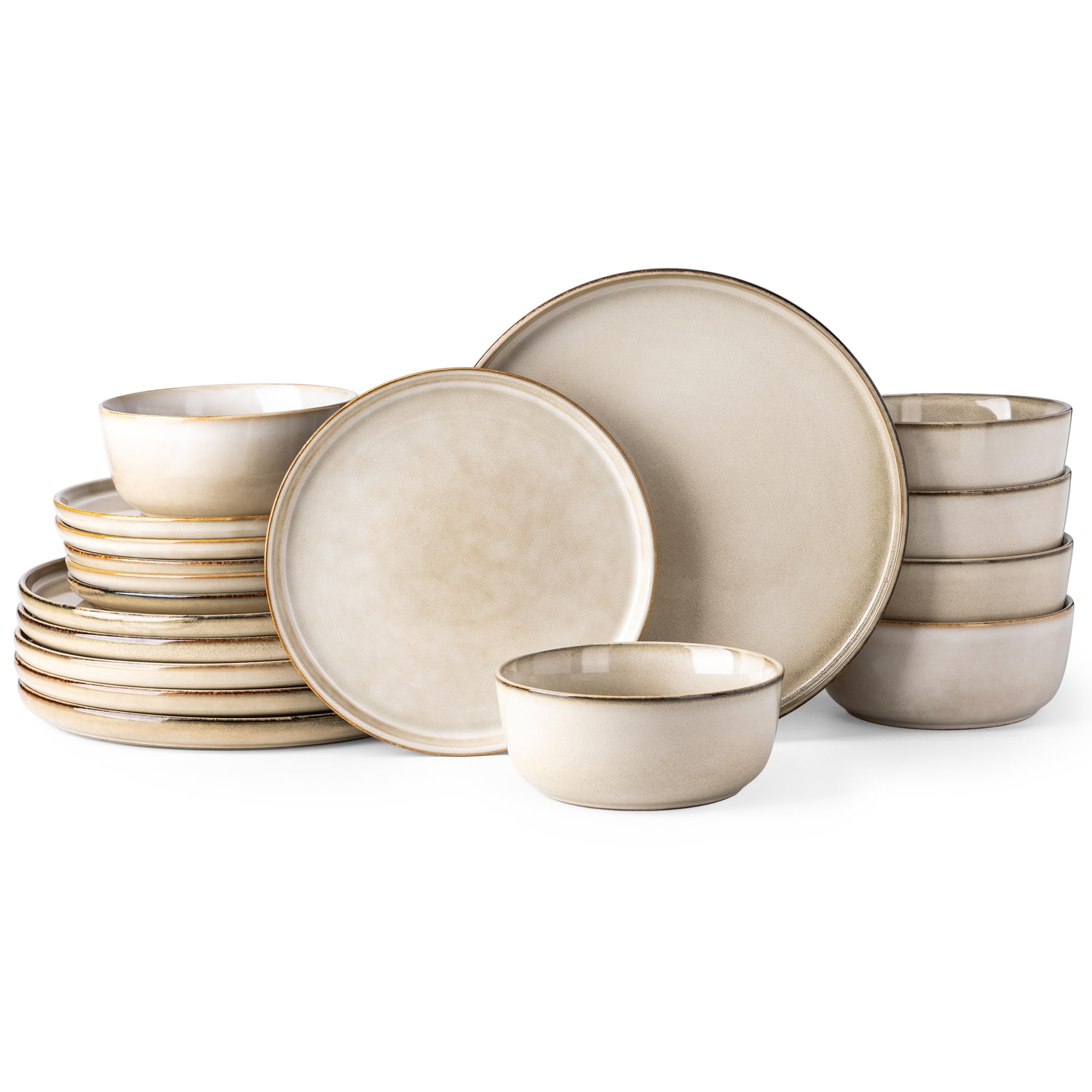 GBHOME cerámica plato cena 10.5 pulgadas, ideal para comidas familiares y presentaciones elegantes.