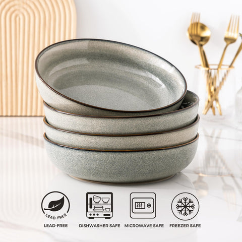 GBHOME conjunto de cuatro cuencos para pasta, ensaladas o granos.