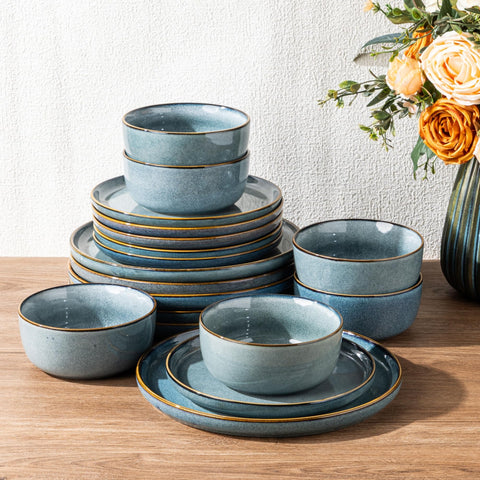 GBHOME platos cerámicos de 10,5 pulgadas para uso diario con acabado elegante.