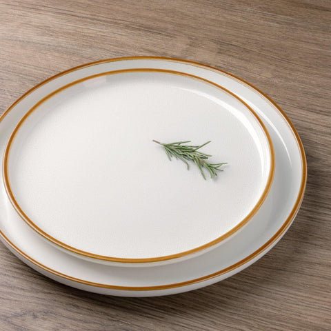 GBHOME platos de postre 8 pulgadas con acabado elegante para la mesa diaria.