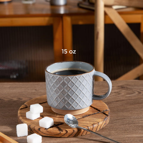 GBhome taza de 15 onzas con interior brillante para fácil limpieza