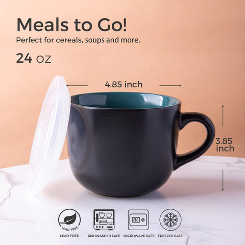 GBHOME tazas con mango grande para un agarre cómodo y seguro al manipular caliente.