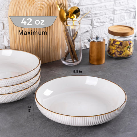 GBHOME tazones cerámica para ensaladas, diseño elegante y duradero