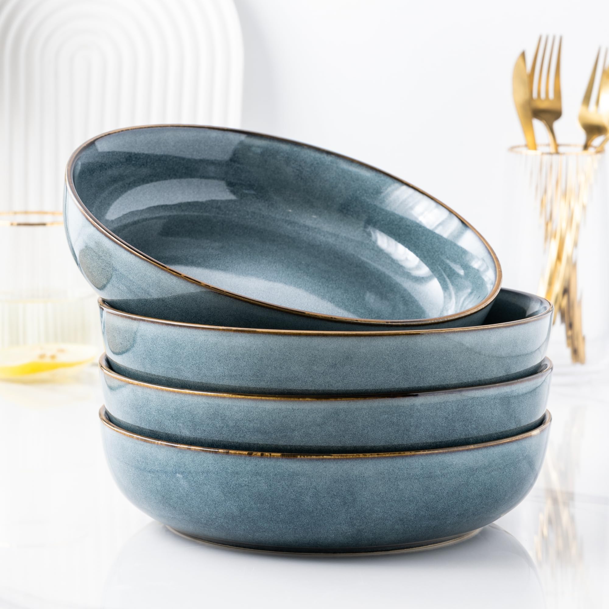 GBHOME tazones cerámicos multifuncionales para ensaladas y pastas
