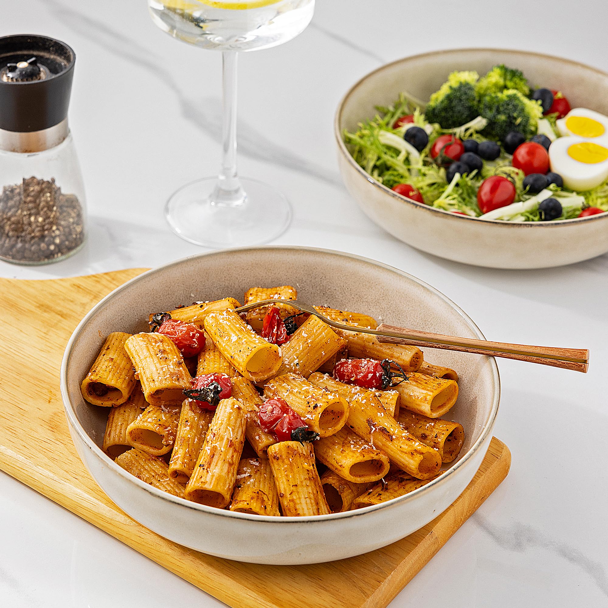 GBhome tazones de 38 onzas, perfectos para ensaladas, pastas y guisos.
