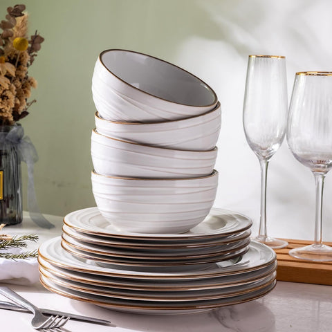 GBHOME tazones de sopa con relieve para porciones consistentes