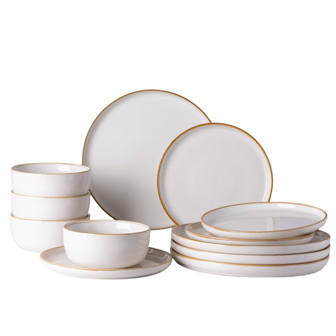 GBHOME vajilla cerámica 26 cm, platos duraderos para uso diario.