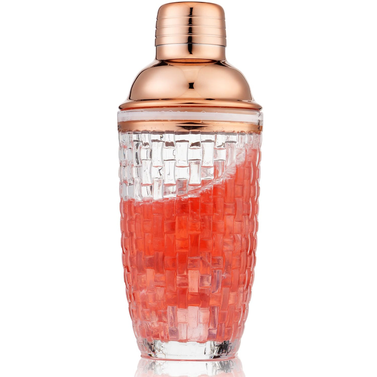 Gbuxska conjunto de cóctel en cristal dorado-rosa para un toque elegante en casa