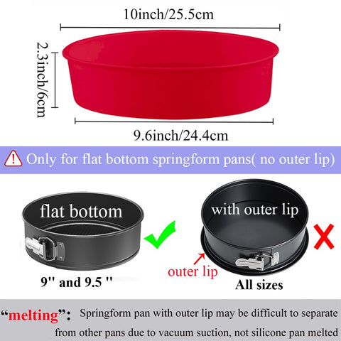 Protector GBYAN para tarta de queso, apto para horno, microondas y congelador
