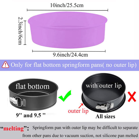 GBYAN protector silicona para pay de queso sirve en baño María para evitar agua en moldes redondos
