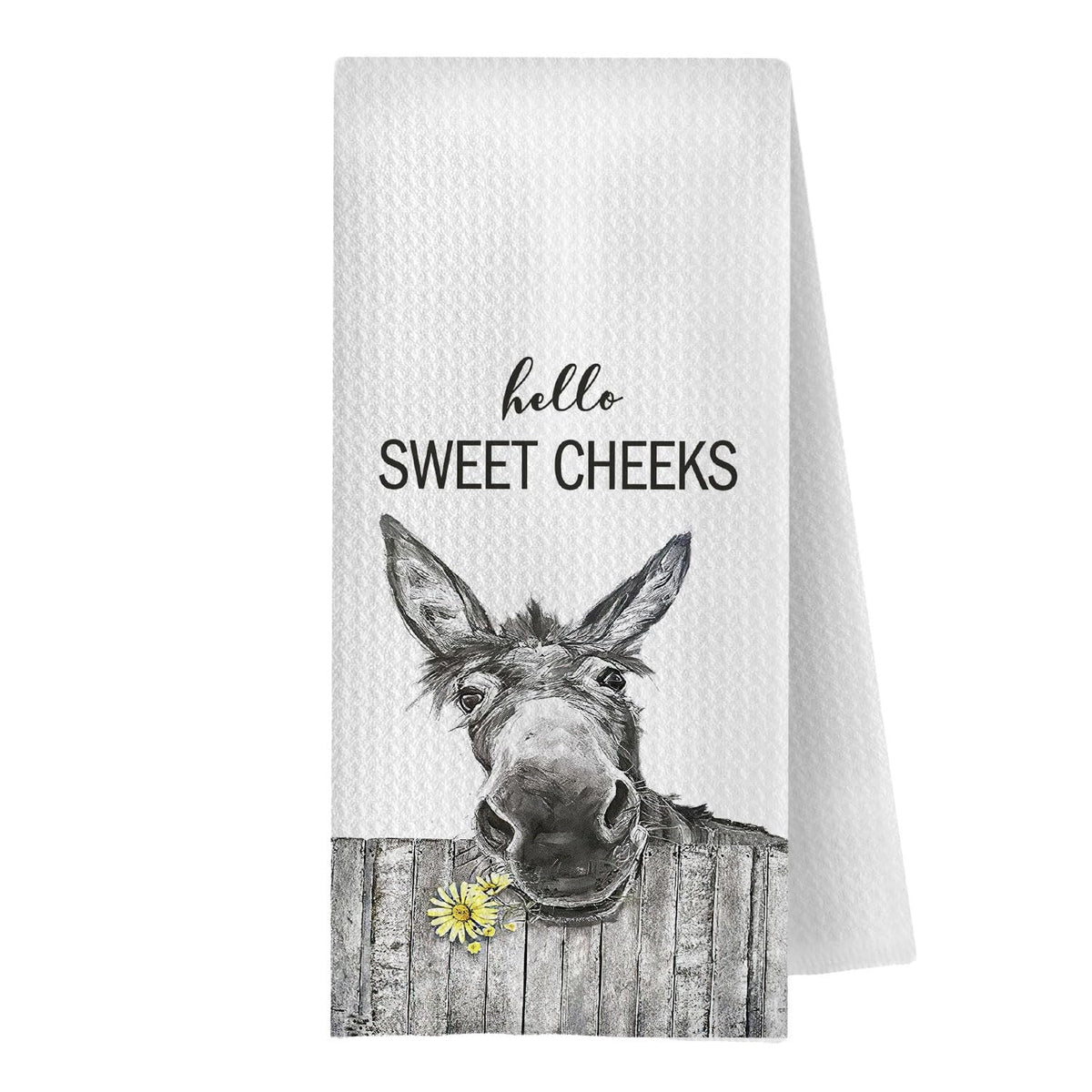 Toallas de mano GCFET burro divertidas con diseño cachetes dulces y alta absorbencia.
