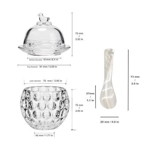 GCFTIFF diseño elegante cristal transparente, ideal para eventos y reuniones