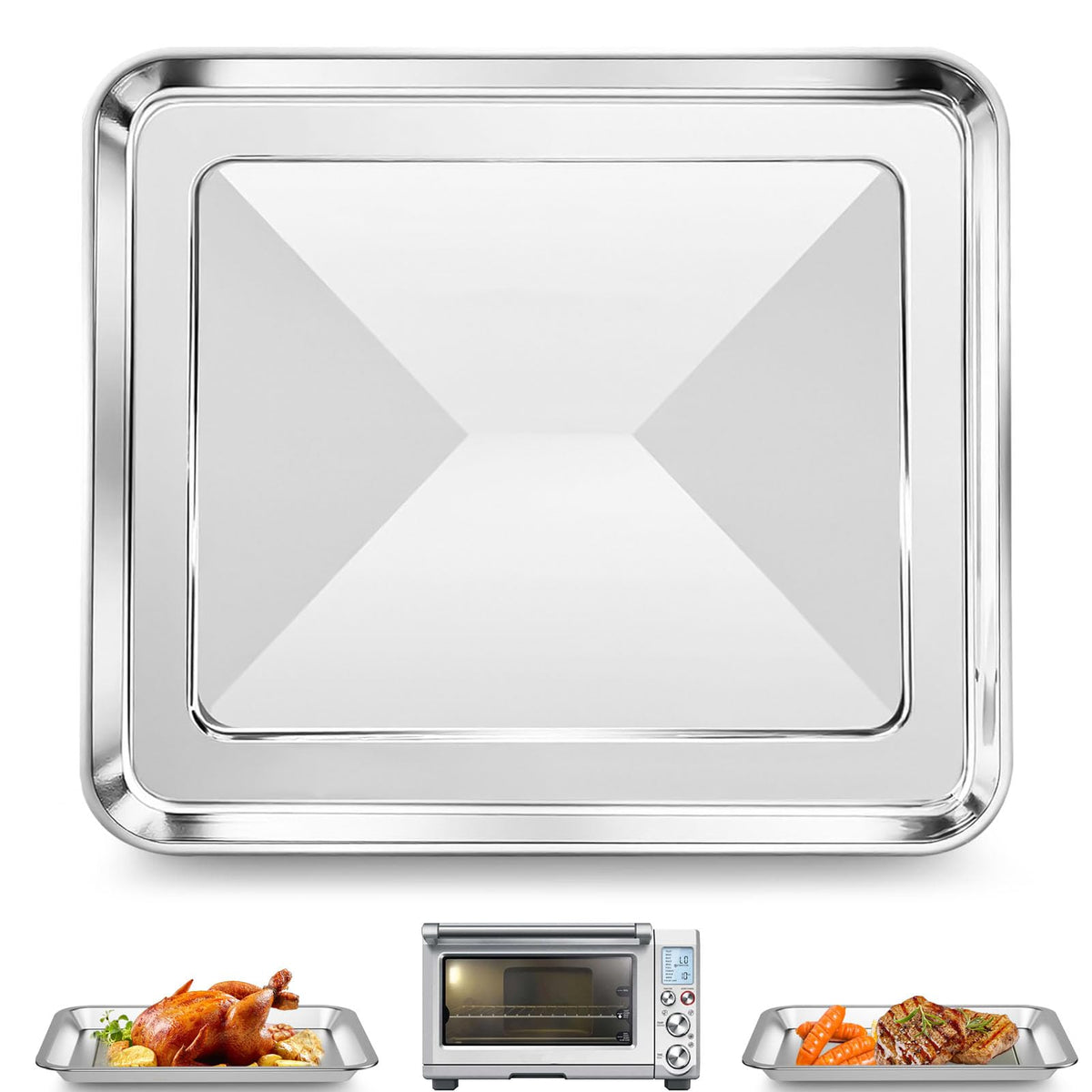 GCQ bandeja-horno 12x12 Breville, hornea de forma estable y uniforme