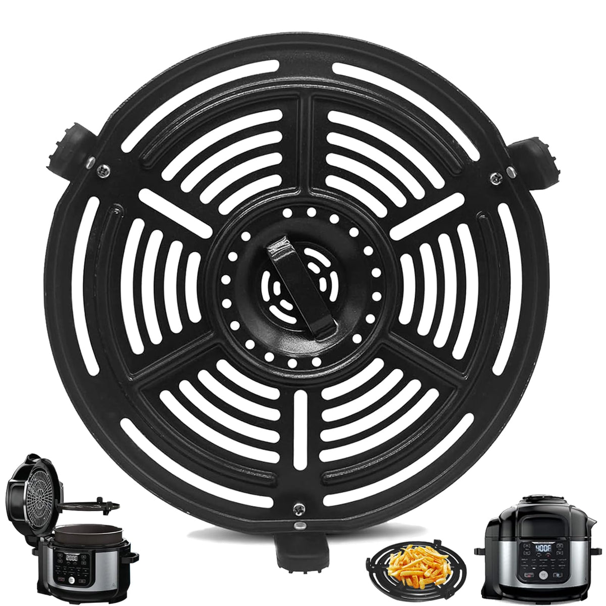 GCQ Parrilla para freidora de aire para Ninja FD302, crujiente para pizzas y papas