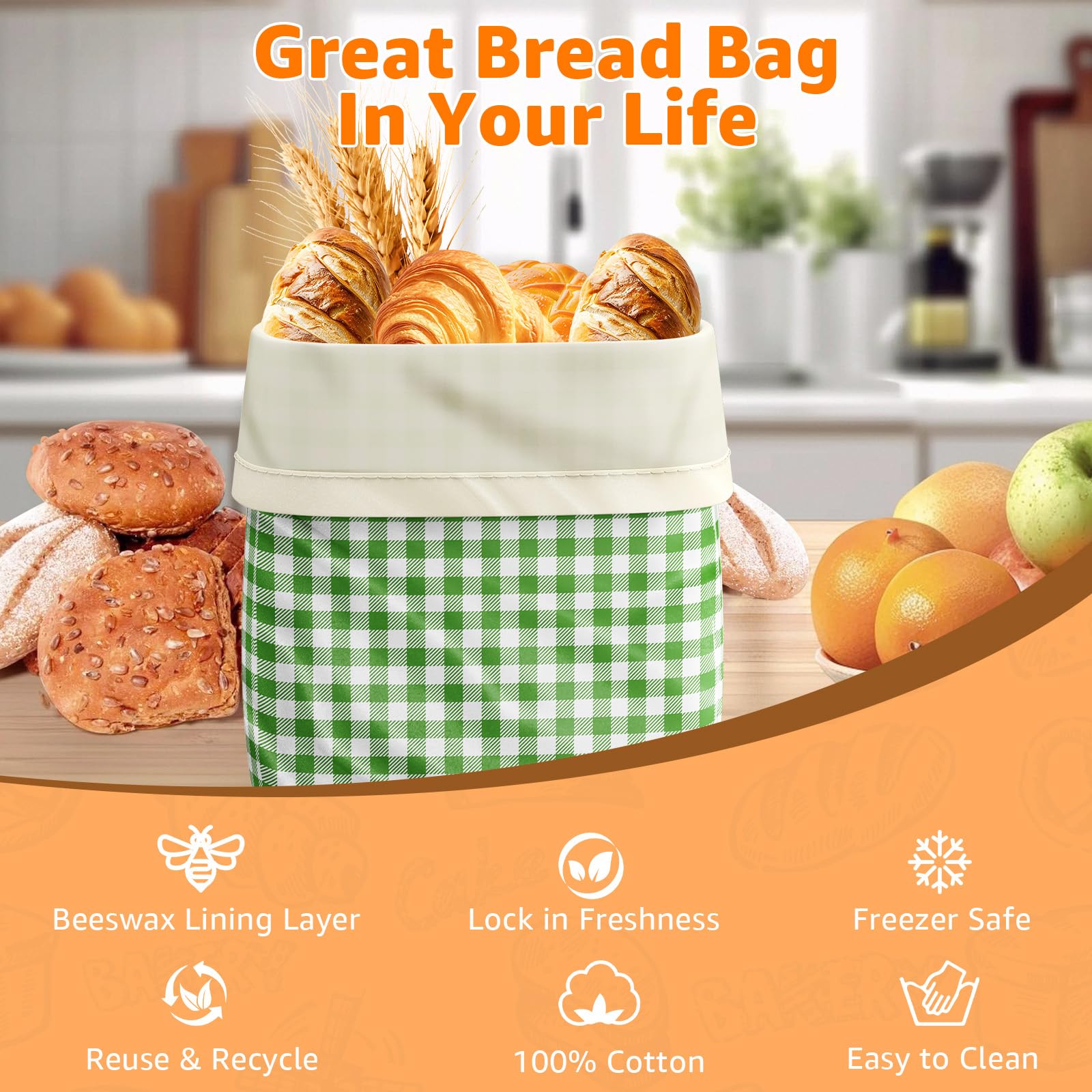Bolsas GCTGCT versátiles para verduras, meriendas y secos