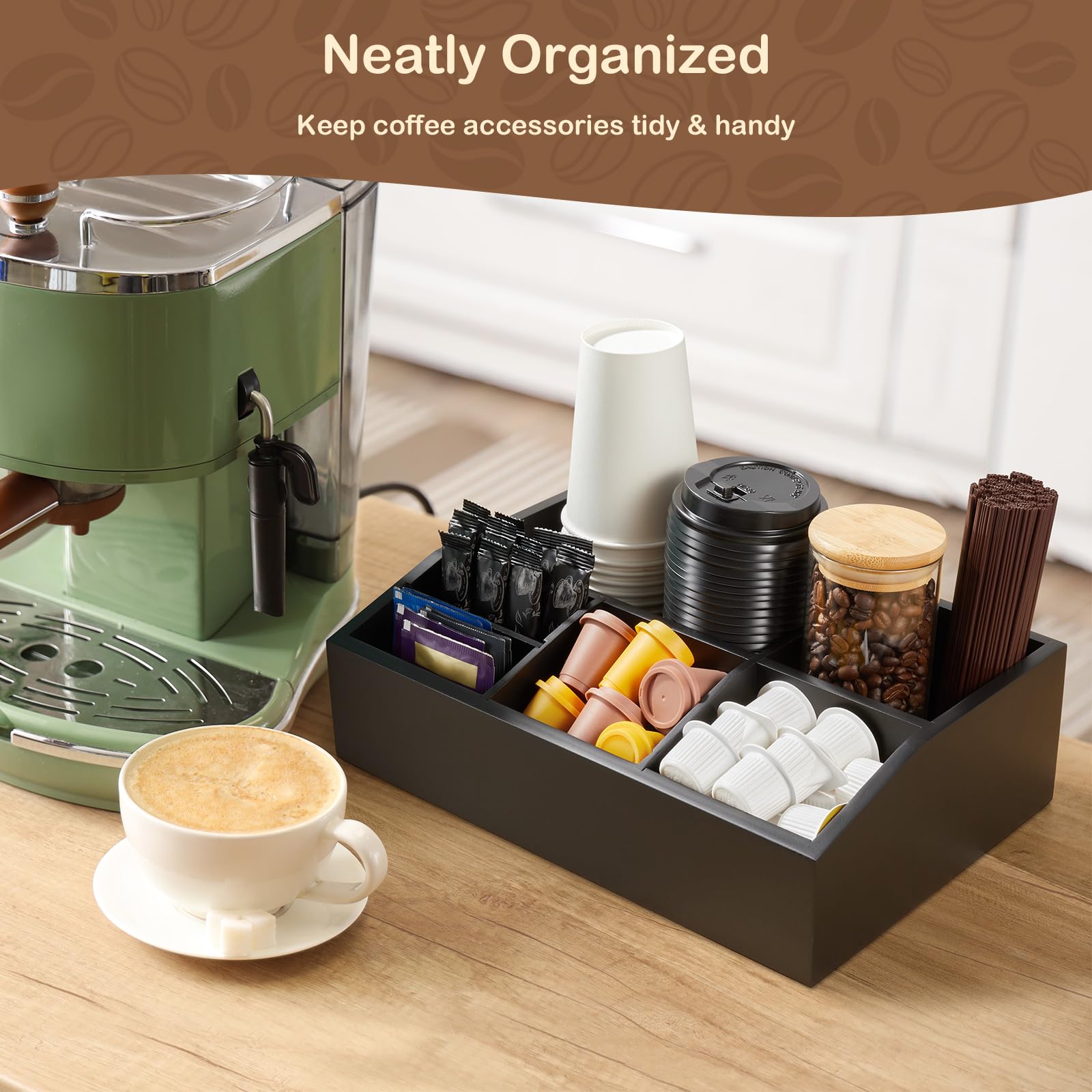 GCWSTJK: almacenamiento compacto para café y cápsulas K-Cup