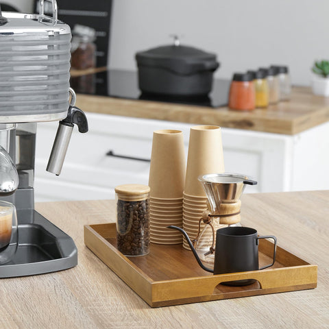 GCWSTJK bandeja acacia versátil para cocina y sala, práctica en toda la casa