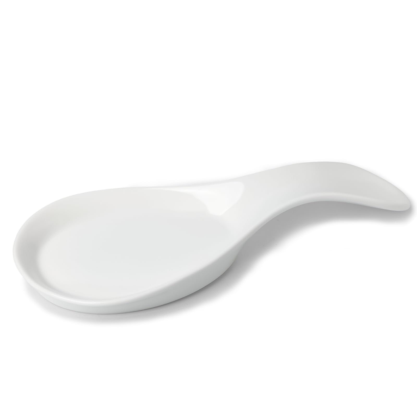 Reposacucharas GDCZ de porcelana blanca, duradero para uso diario.