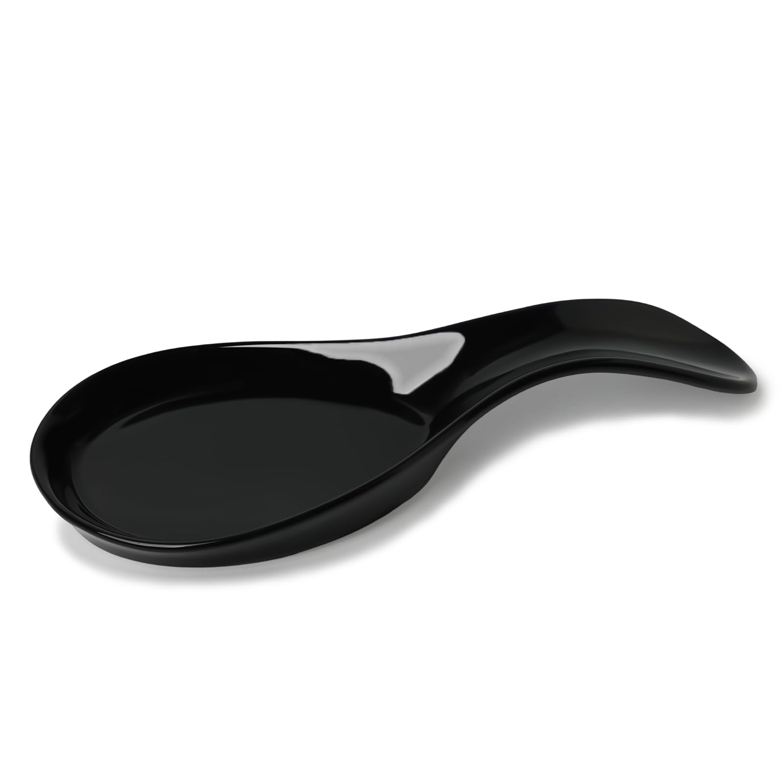GDCZ reposapalos cerámica grande negro, regalo práctico para amantes de la cocina