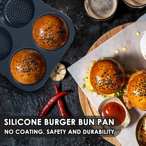 GDDGCUO dos moldes para pan de hamburguesa.