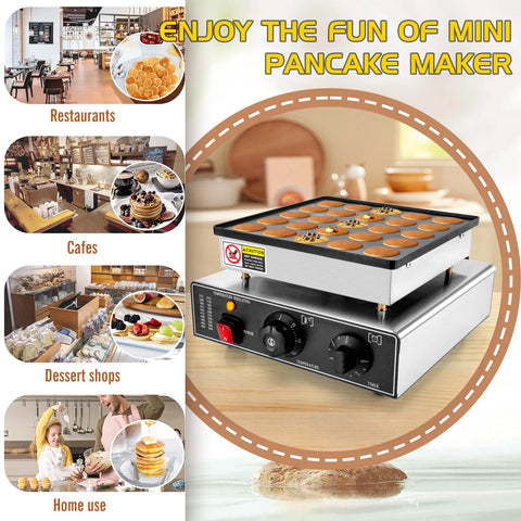 Uso comercial de GDDGHS mini panqueques, ideal para restaurantes.