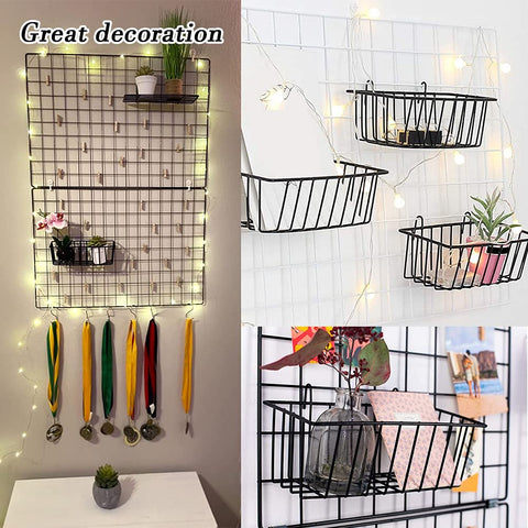 Canastas colgantes para plantas instaladas en la pared con estilo.
