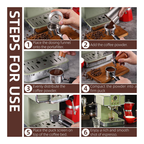 GdHaHSP agitador espresso mezcla eficiente para extracción uniforme