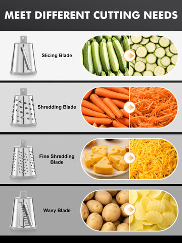 GDL rallado fino y grueso para recetas diversas.