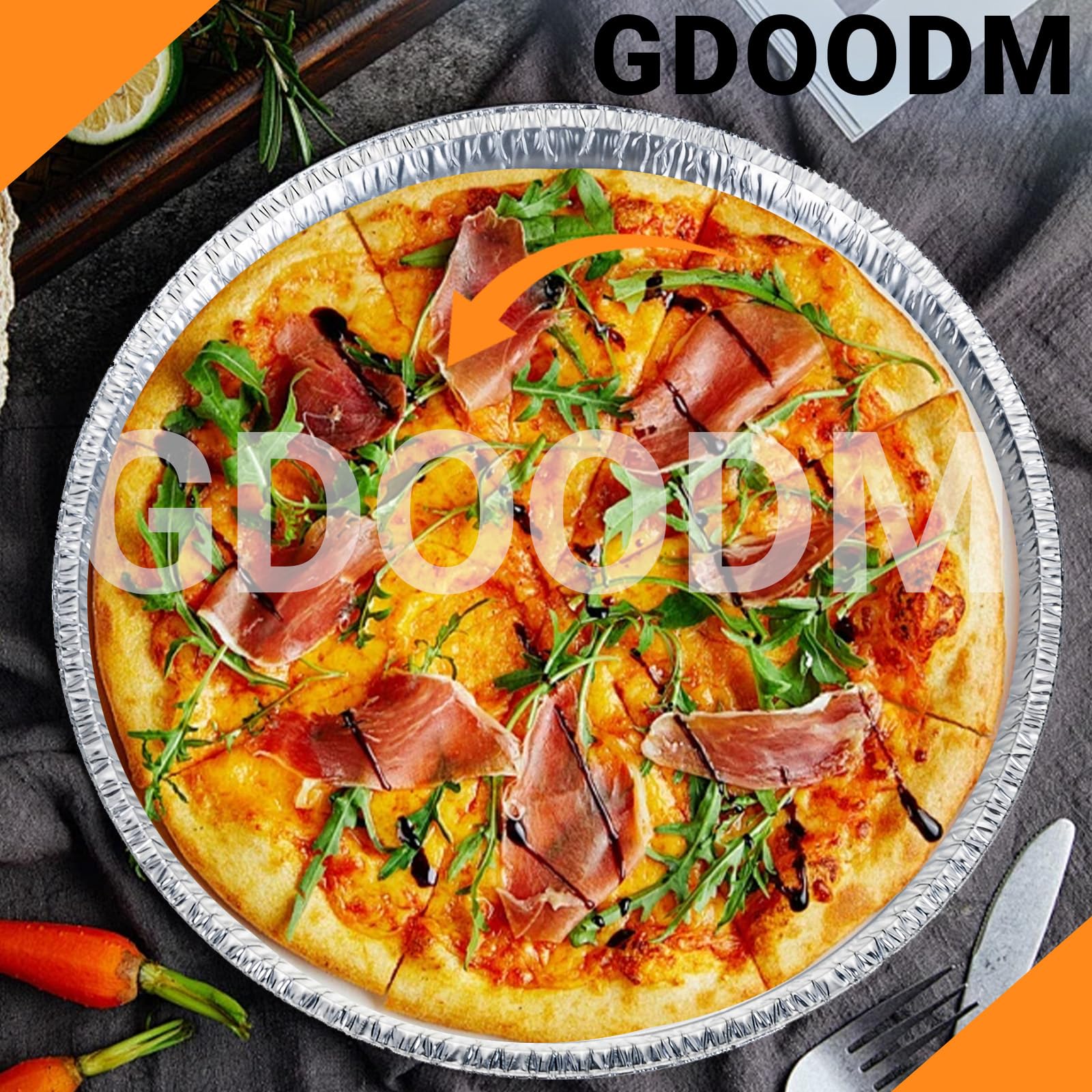 Paquete de 25 bandejas de aluminio GDOODM para eventos
