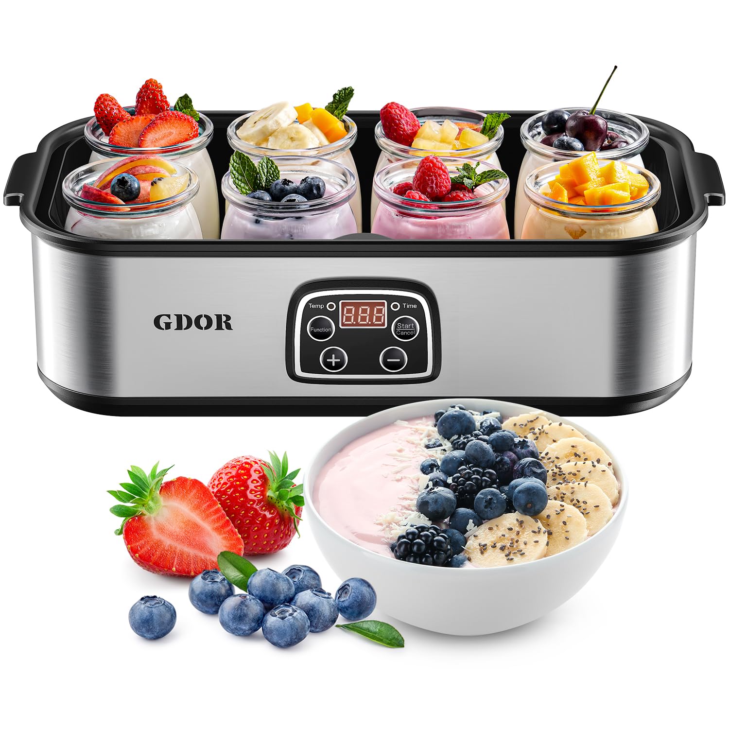 GDOR Yogurtera con panel digital para control preciso