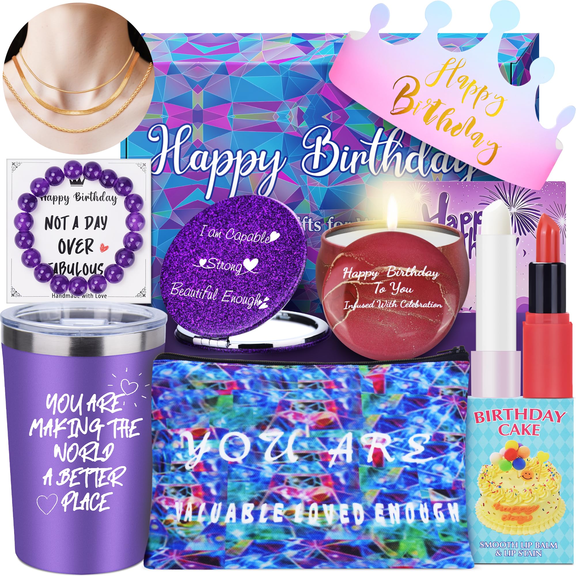 GEBEATY regalo cumpleaños para mujer, tema inspiro, ideal para sorprenderla con cariño