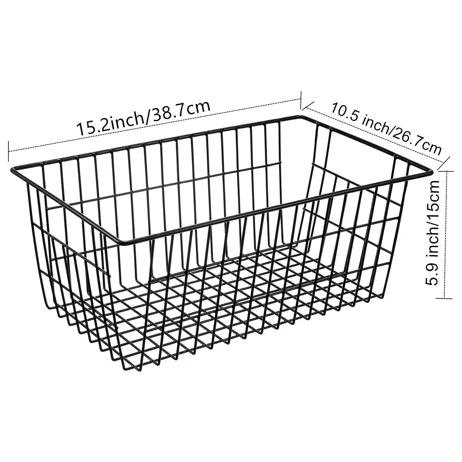 GEDLIRE cestas con asas, ideal para congelador y almacenamiento seguro