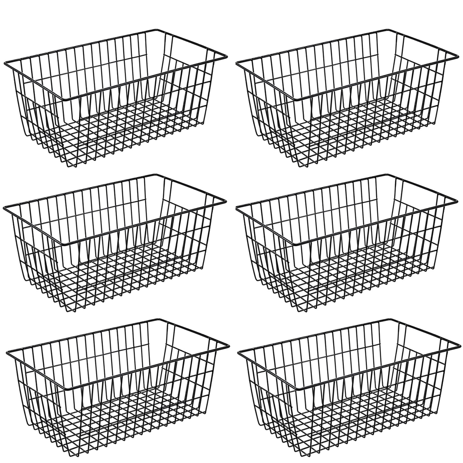 GEDLIRE cestas de metal para organización de despensa, acceso rápido