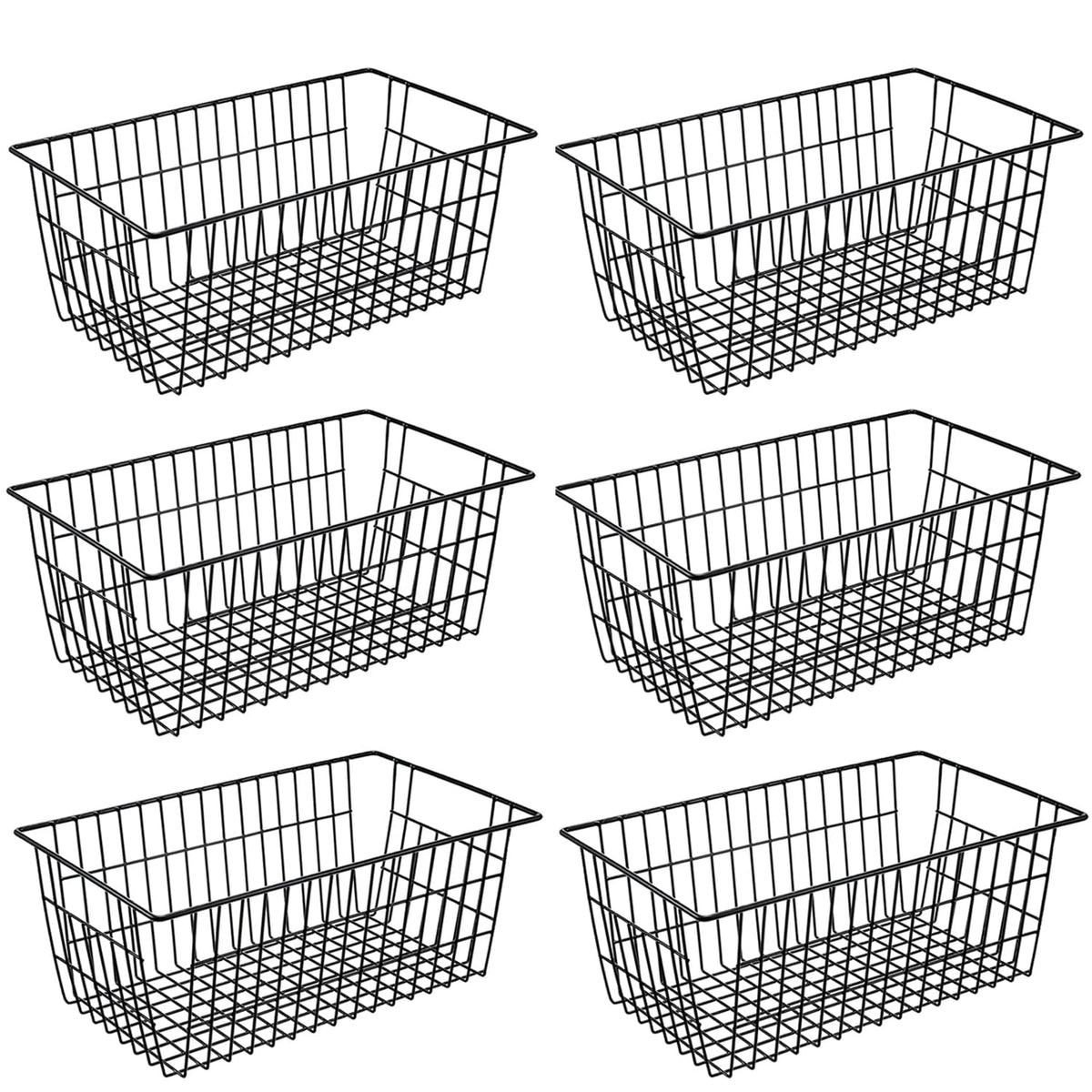 GEDLIRE cestas de metal para organización de despensa, acceso rápido