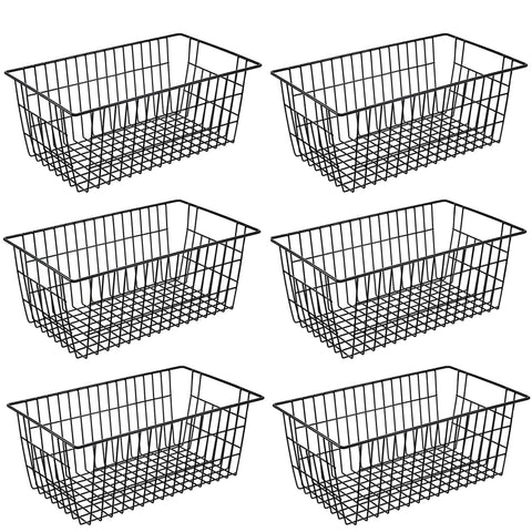 GEDLIRE cestas de metal para organización de despensa, acceso rápido