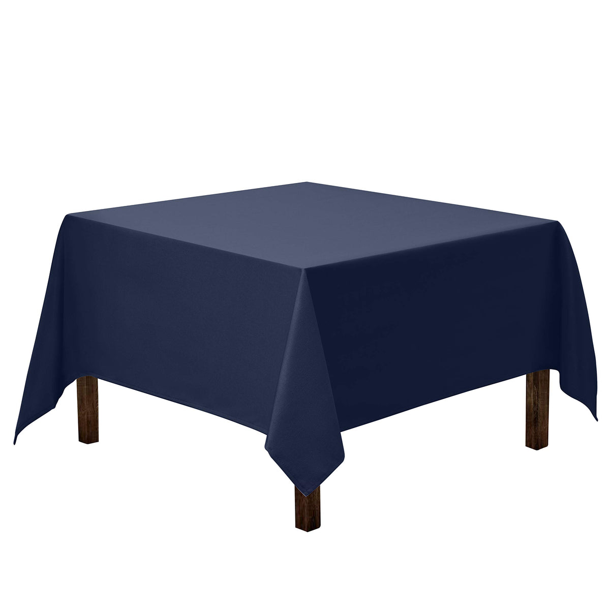 Gee Di Moda mantel cuadrado azul marino, vista frontal, ideal para cenas elegantes.
