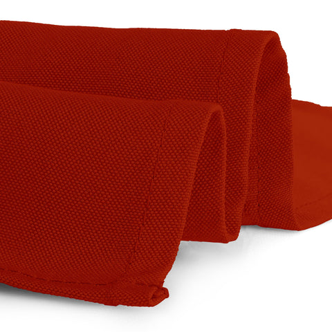 Mantel Gee Di Moda duradero 70x70, naranja quemado, ideal para eventos reiterados.