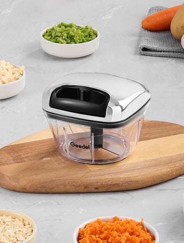 Geedel Cortador Manual con Cuerda: libre de BPA para alimentos seguros