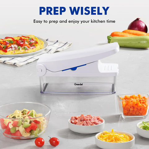 Geedel Cuchillas de acero inoxidable, duraderas para variedad de alimentos