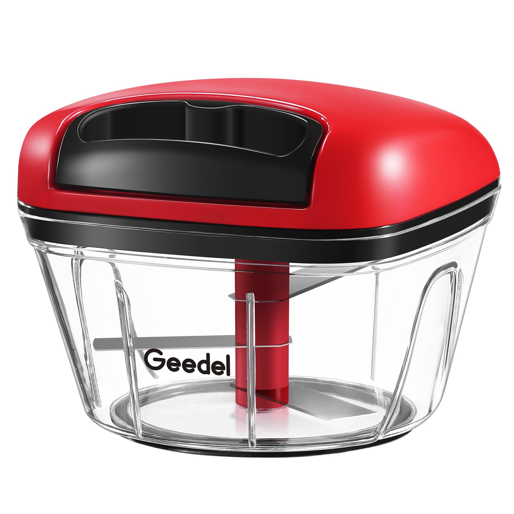 Geedel picador manual con cuchillas afiladas para cortes rápidos y uniformes.