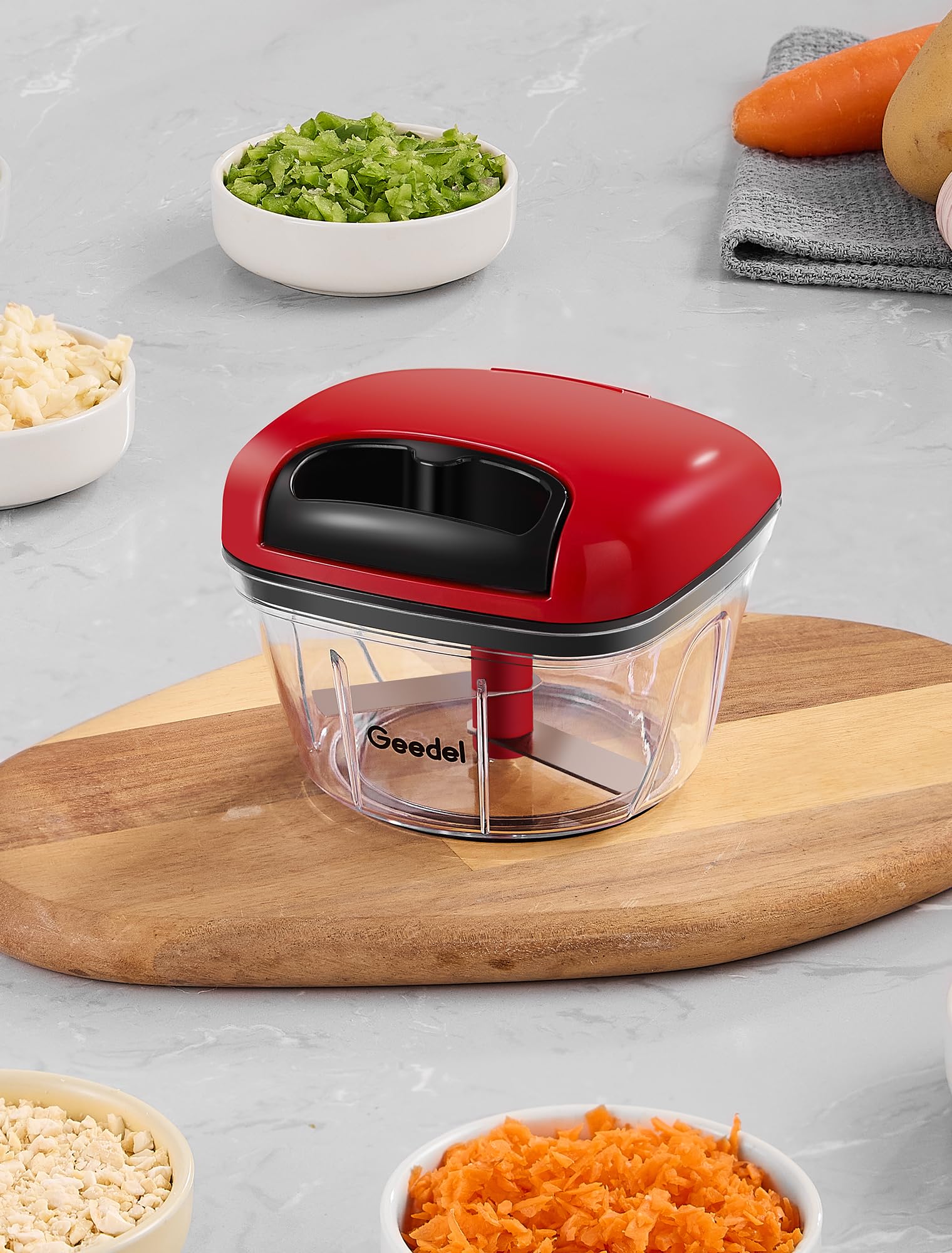Geedel tapa sin BPA para preparar alimentos con tranquilidad.