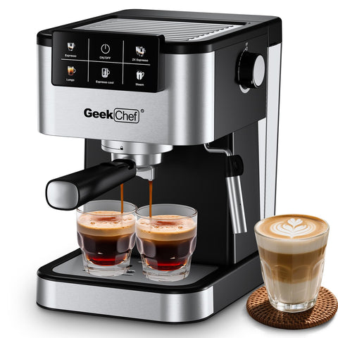 Geek Chef máquina-espresso-20-bares para aroma intenso en casa.