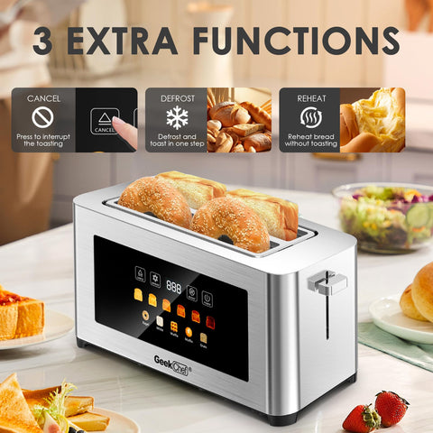 Tostadas para bagels y waffles con sabor uniforme con Geek Chef
