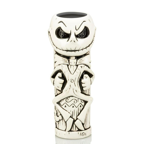 Geeki Tikis Jack Skellington-taza frontal, ideal para fiestas de Halloween.