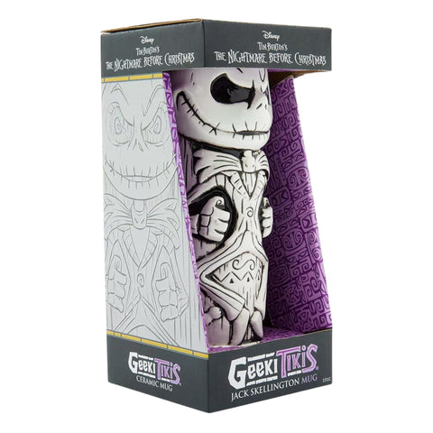 Geeki Tikis Jack Skellington-tiki-taza regalo temático para Halloween.