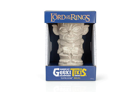 Geeki Tikis Gollum 14oz taza, perfecta para bebidas durante aventuras LOTR.