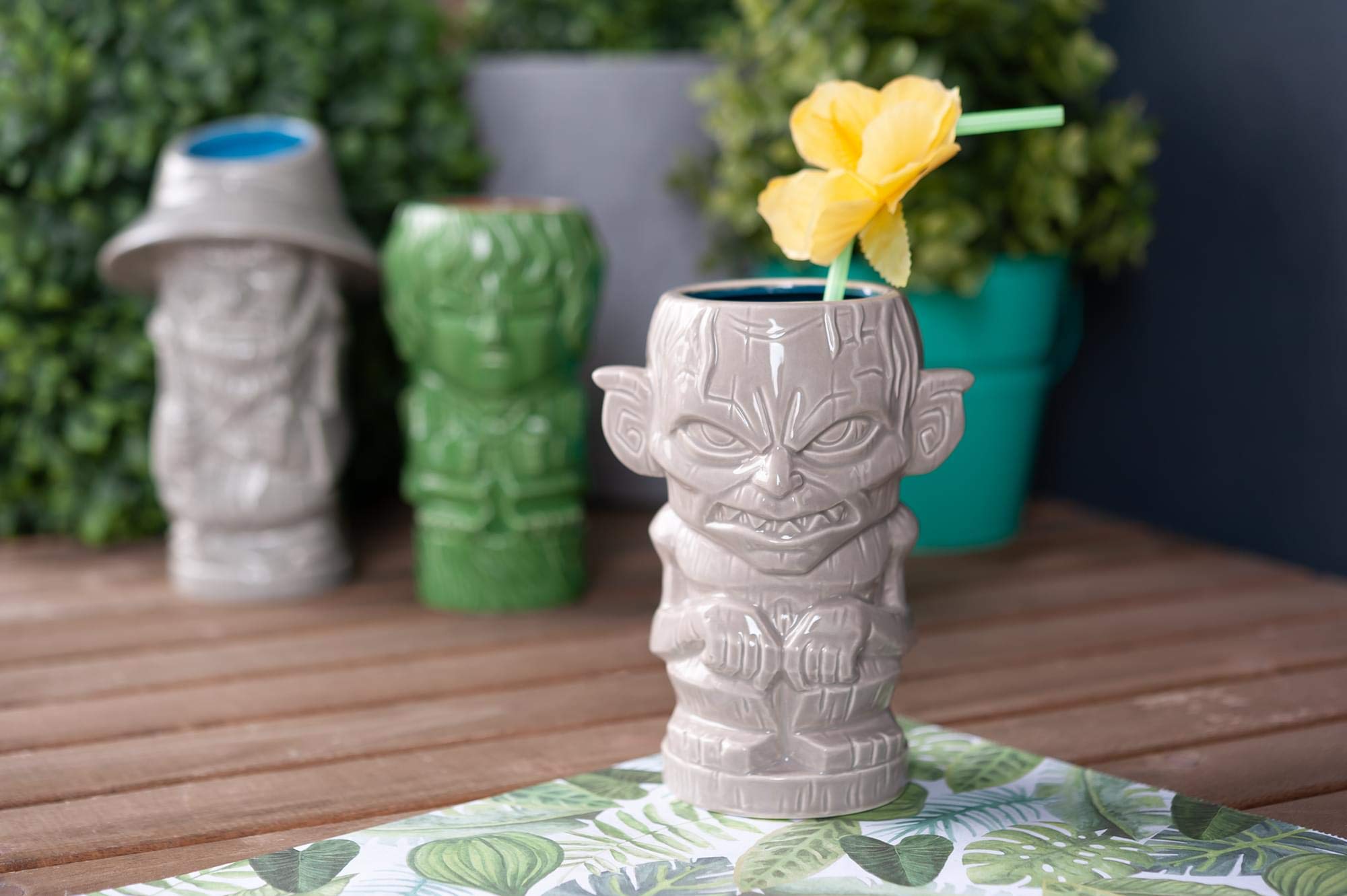 Geeki Tikis Gollum, taza para bebidas en casa, accesorio de colección icónico.