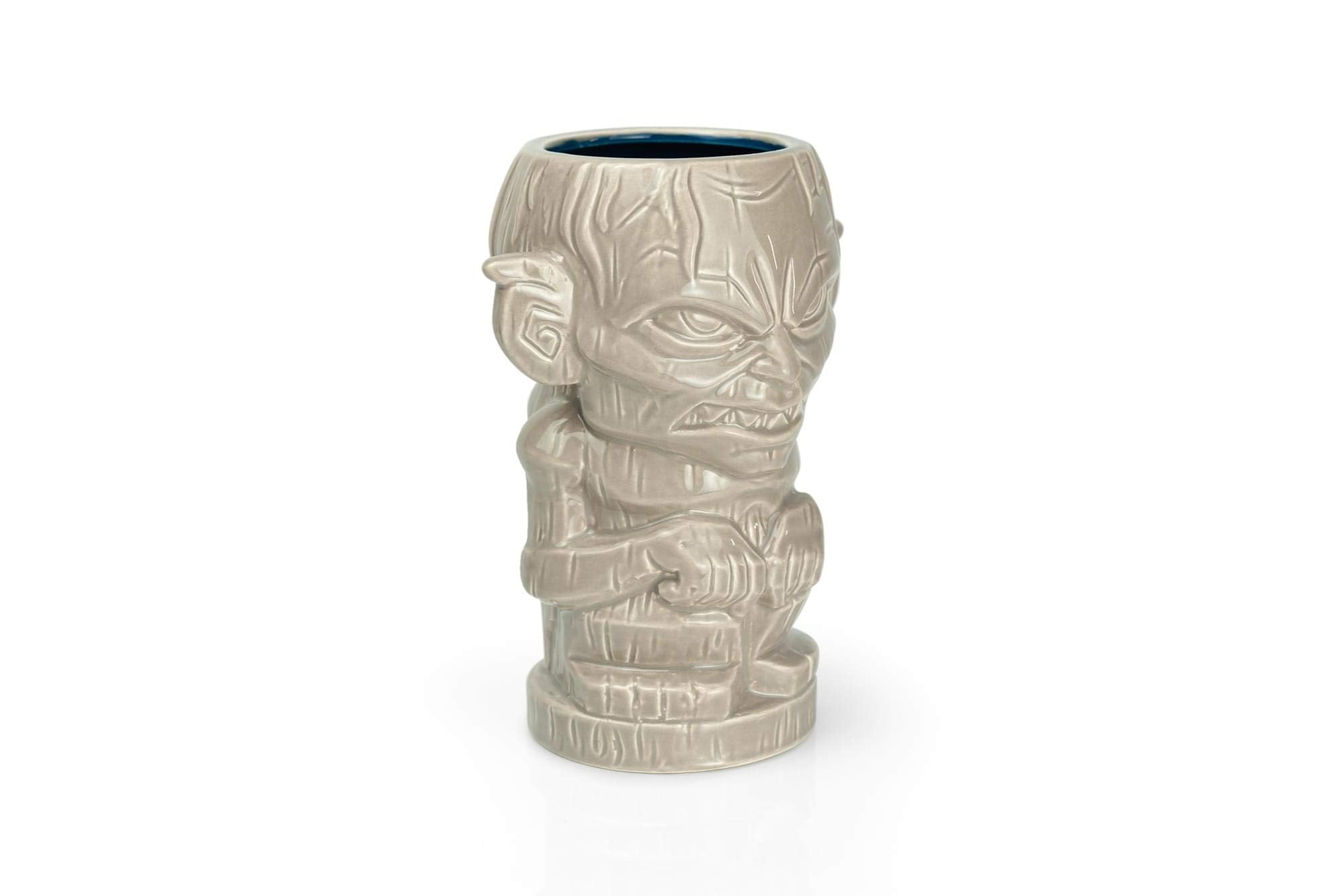 Geeki Tikis Gollum, detalle de la cara para fans de LOTR.