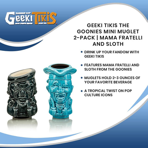 Geeki Tikis mini conjunto, regalo temático de los ochentas para coleccionistas.