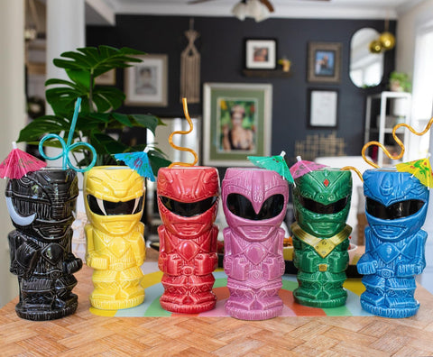 Geeki Tikis Ranger Verde, taza cerámica resistente apta uso diario.